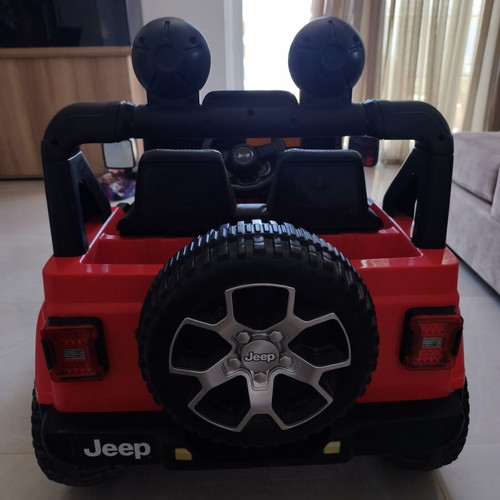 Jeep Wrangler 4x4 electric kids car with rubber wheels