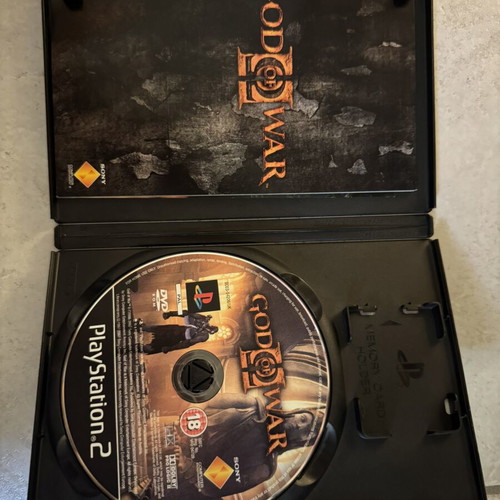 God of War 2 PS2 game, original black edition