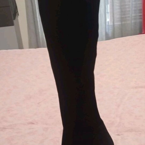 Women's suede over-the-knee boots size 36 like new, black
