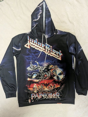 Judas Priest hoodie Large new with 3d print Painkiller