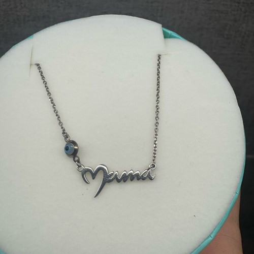 Mama Oxette necklace new with eye silver
