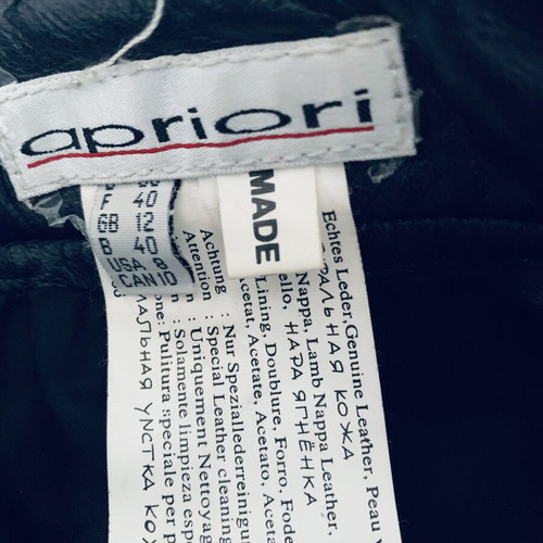 Apriori Escada Group Leather Racing Pants Lamb Nappa size 40 like new