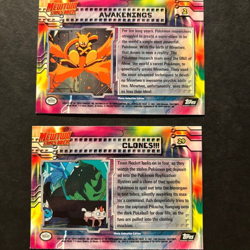 Pokémon Topps cards used, Mewtwo strikes back #2 and #29