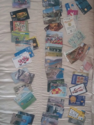 Phone cards used, pack of 60