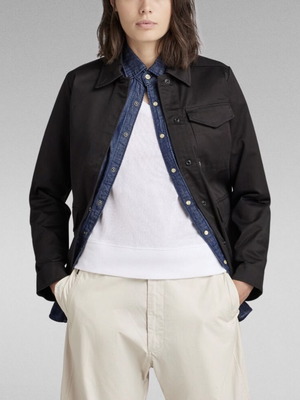 G-Star Raw Rovic Field Overshirt new women's black cotton jacket M-L