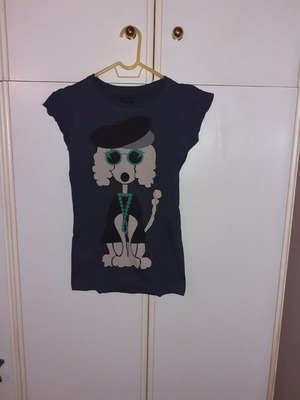 T-shirt Bershka γκρί σκούρο μέγεθος M σαν καινούργιο