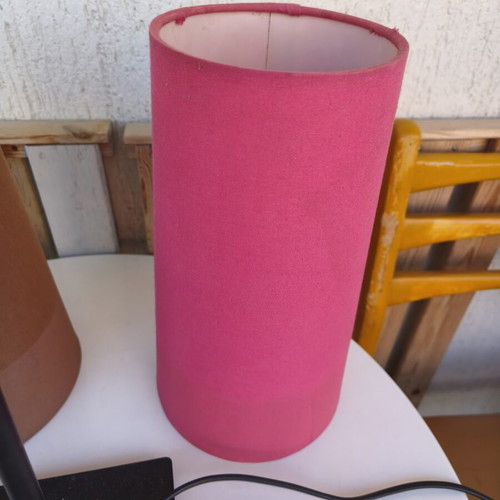 Table lamp with two lampshades