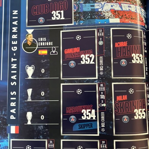 Topps Champion League 2023/24 Sticker Album new with 6 stickers