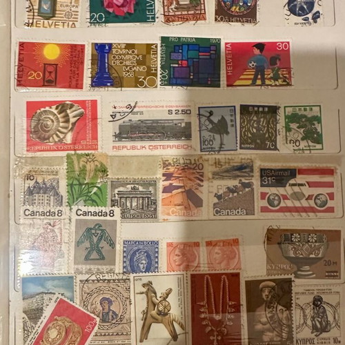 Stamp collection like new from 70s, 80s and 90s