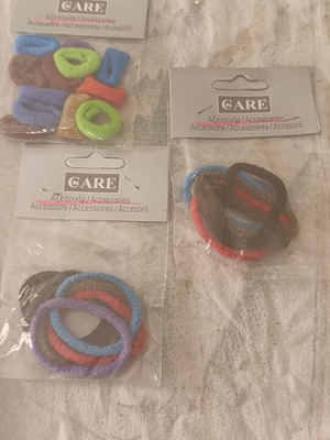 Care multicolor elastic bands pack of 3 new