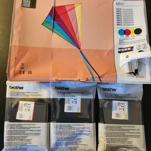 Original brother ink printer cartridge colours