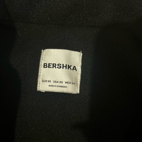 Bershka men's jacket black like new, size XS