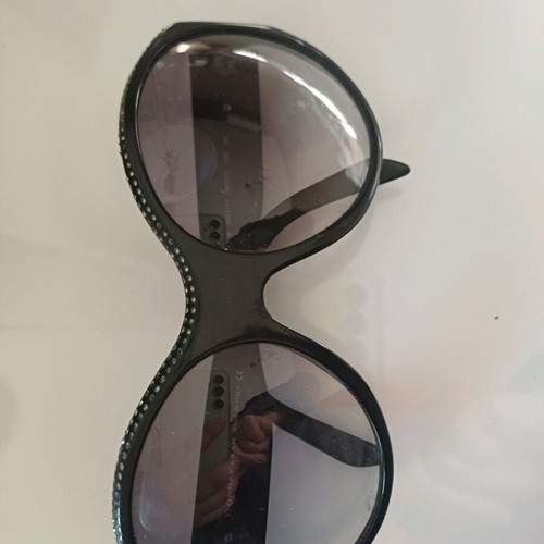 Donna Karan sunglasses black original used with rhinestones