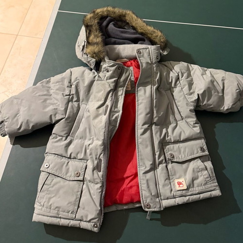 Timberland Kids Jacket With Hood Like New, Size 18M-86, Gray
