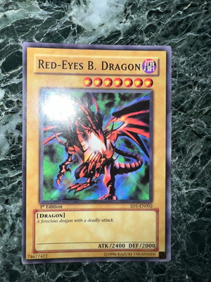Yu-Gi-Oh Red Eyes B Dragon 1st edition σαν καινούργιο