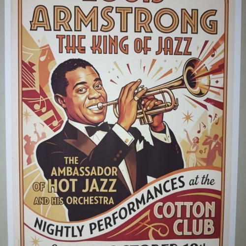Louis Armstrong poster A4