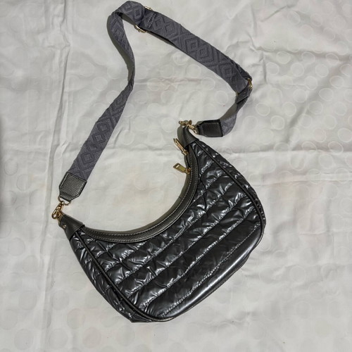 Vintage crossbody bag used, gray