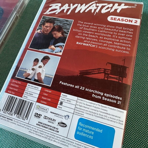 Baywatch Season 1 & 2 DVD like new, 12 DVDs without subtitles