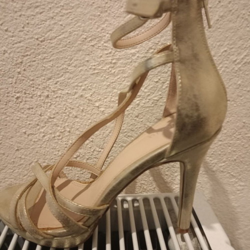 Migato gold high-heeled sandals new, size 37