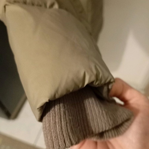 Women's down jacket used, beige, size S/M