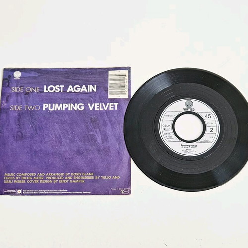 Yello Lost Again 7" vinyl single near mint, German edition 1983