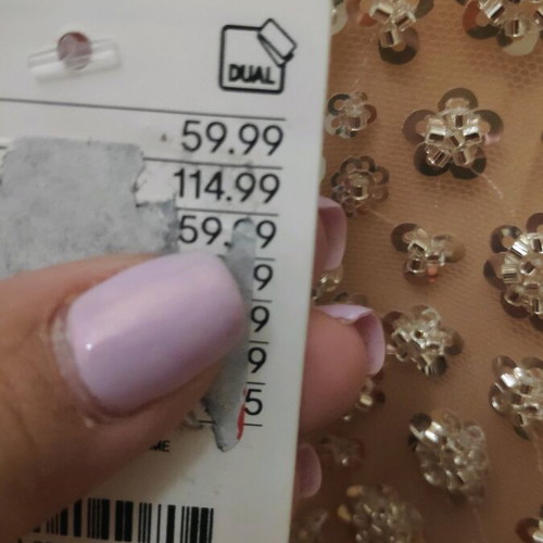 H&M dress new size L beige