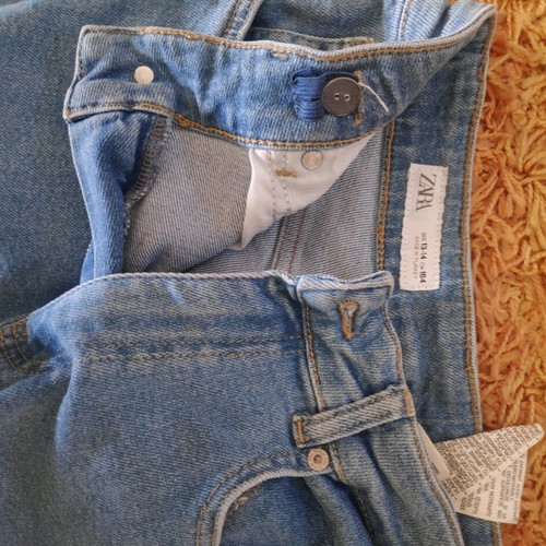Παιδικό παντελόνι cargo jeans Zara σαν καινούργιο, μπλε, 164 cm