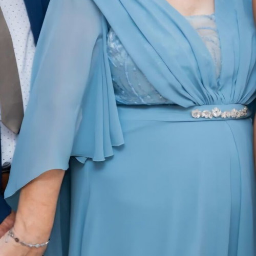 Blue dress like new, size L/XL