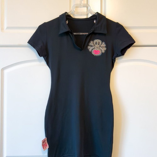 Apollo London black dress small 90s rave style used