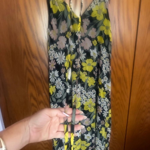 Zara silk floral maxi dress like new, medium large