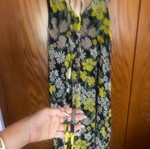Zara silk floral maxi dress like new, medium large