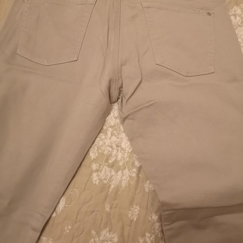 Zara women's beige fabric pants size XXL 44 used