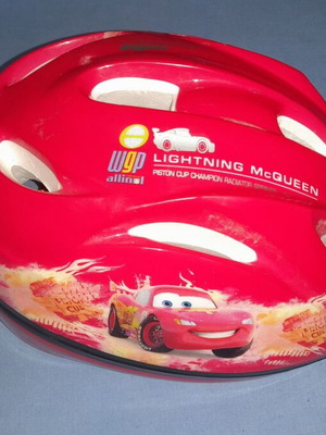 Cars children's bicycle helmet, red with Lightning McQueen design, 51-54 cm