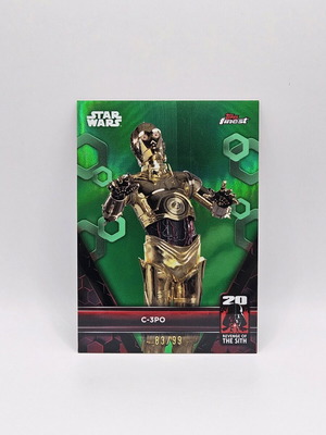 Topps Finest Starwars C-3PO Green Refractor σαν καινούργιο
