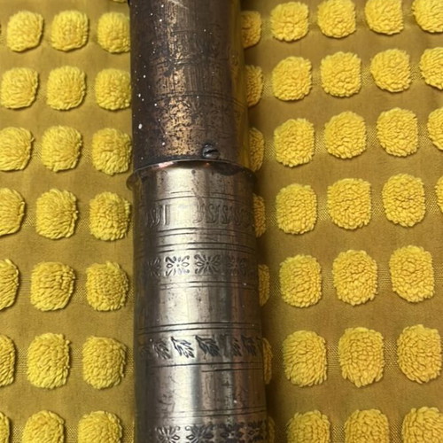 Vintage brass coffee grinder used, Turkish style