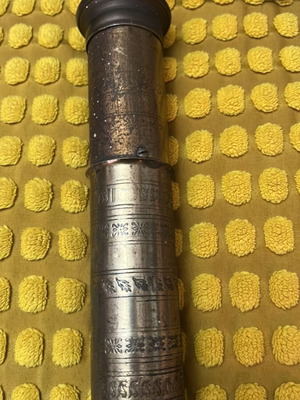 Vintage brass coffee grinder used, Turkish style