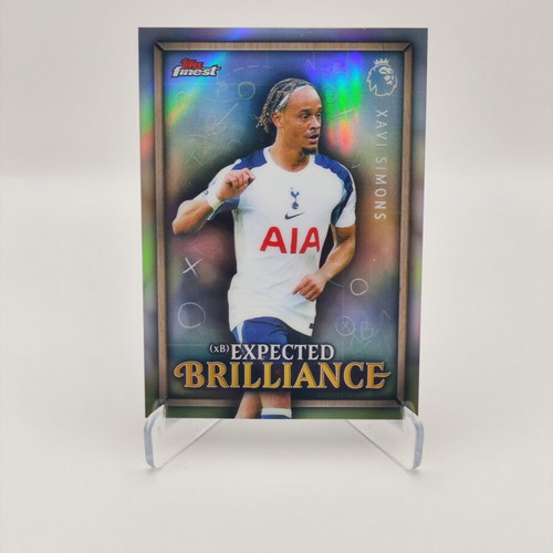 2025-26 Topps Finest Xavi Simons Expected Brilliance Refractor card like new