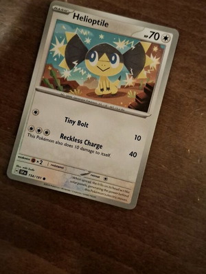 Pokemon Card Helioptile new