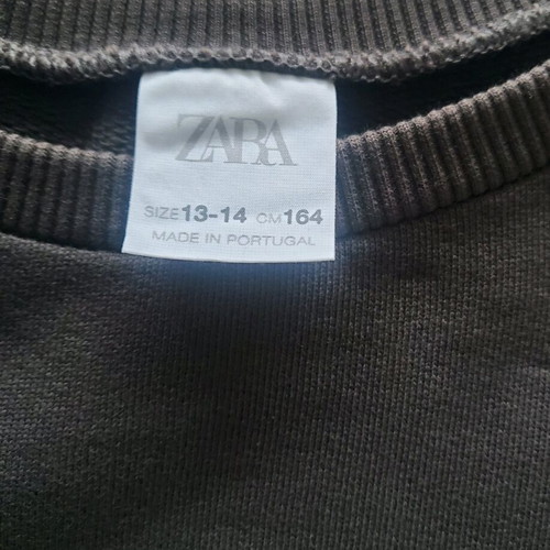 Zara Girl sweatshirt dresses 13-14 years like new, grey and pistachio, size 164 cm