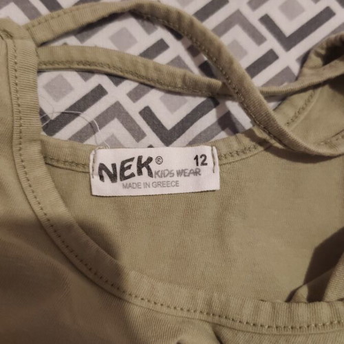Nek Kids Wear summer set for girls with shorts, yellow