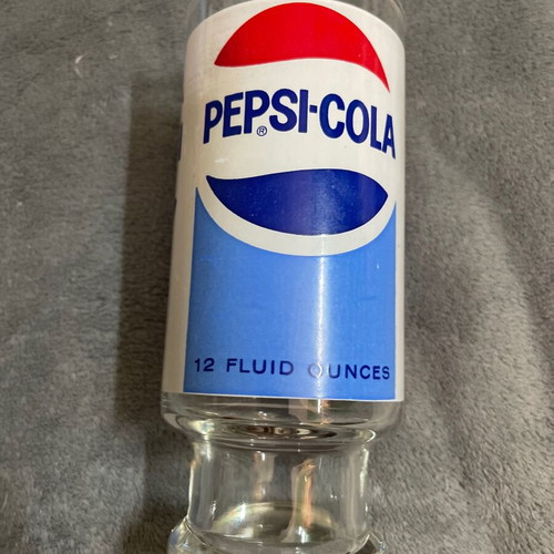 Pepsicola 70s glass used, 335 ml, made in USA
