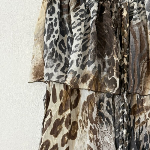 Paranoia Y2K midi leopard skirt like new, XS/S