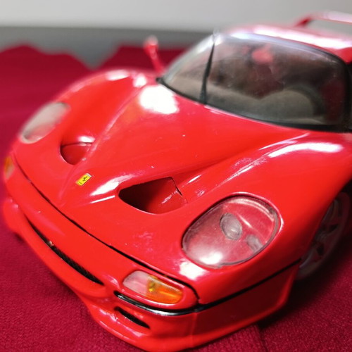 Ferrari F50 Shell Maisto μεταχειρισμένο μεταλλικό μοντέλο κλίμακας 1/18