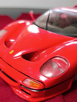 Ferrari F50 Shell Maisto μεταχειρισμένο μεταλλικό μοντέλο κλίμακας 1/18