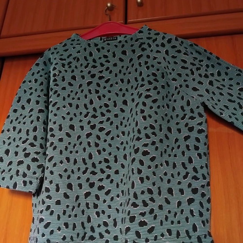 Veraman blouse with leopard print like new, size L