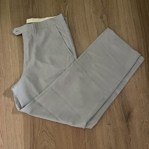 Office pants like new, soft light blue fabric