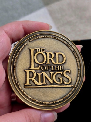 The Lord of the Rings coin, map