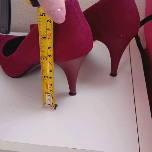 Bordeaux low heels used, size 37