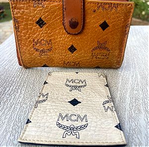MCM  πορτοφόλι αυθεντικό + Θήκη για κάρτα