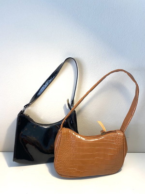 Shein shoulder bags, black and brown, set of 2